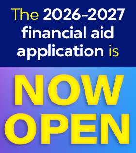 Financial Aid Application now open